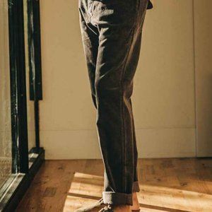 Taylor Stitch Camp Pant Charcoal Corduroy 35W